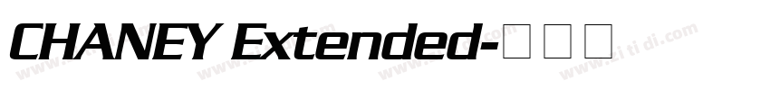 CHANEY Extended字体转换